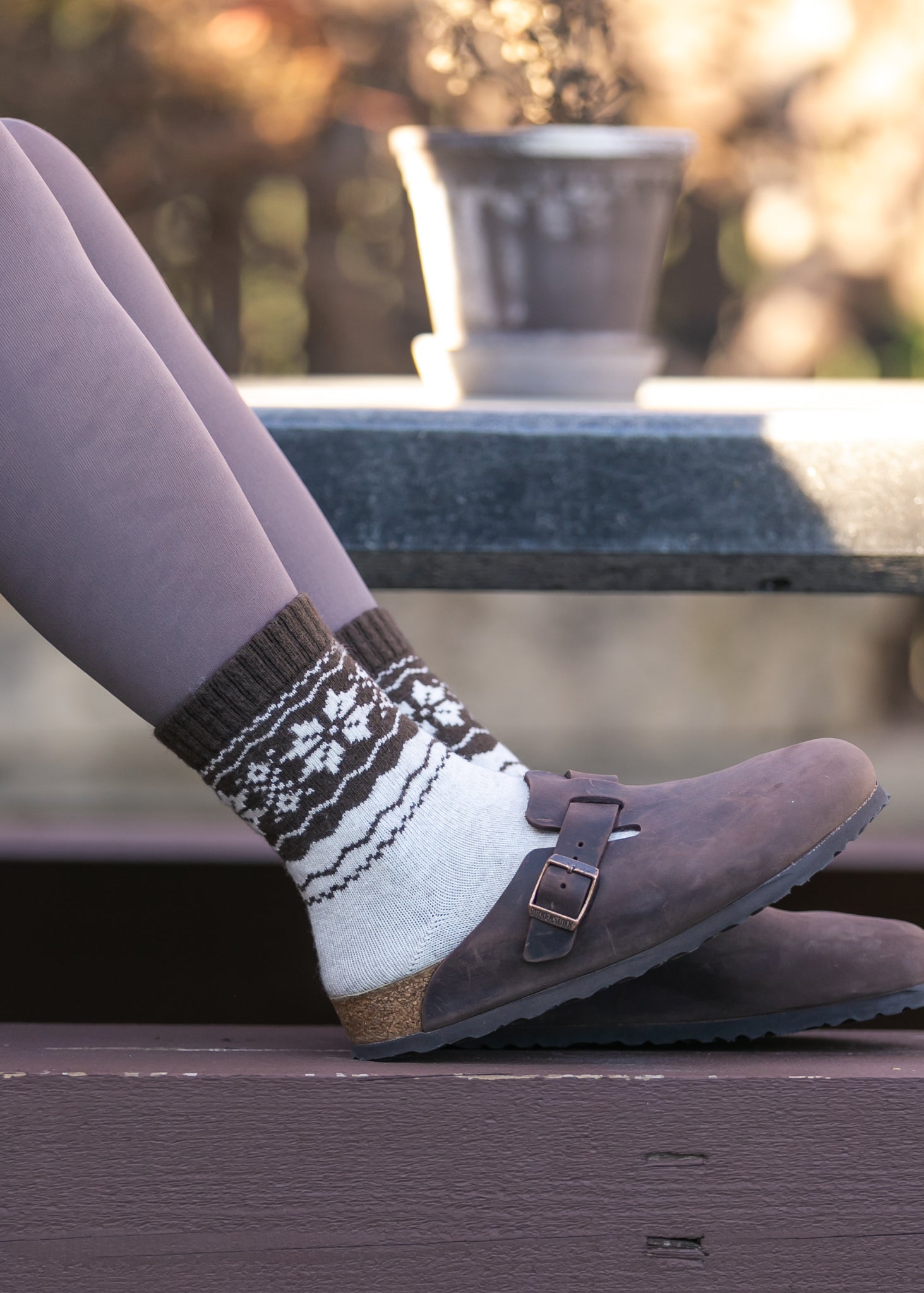 Thick Snowflake Rufia Sock - FINAL SALE